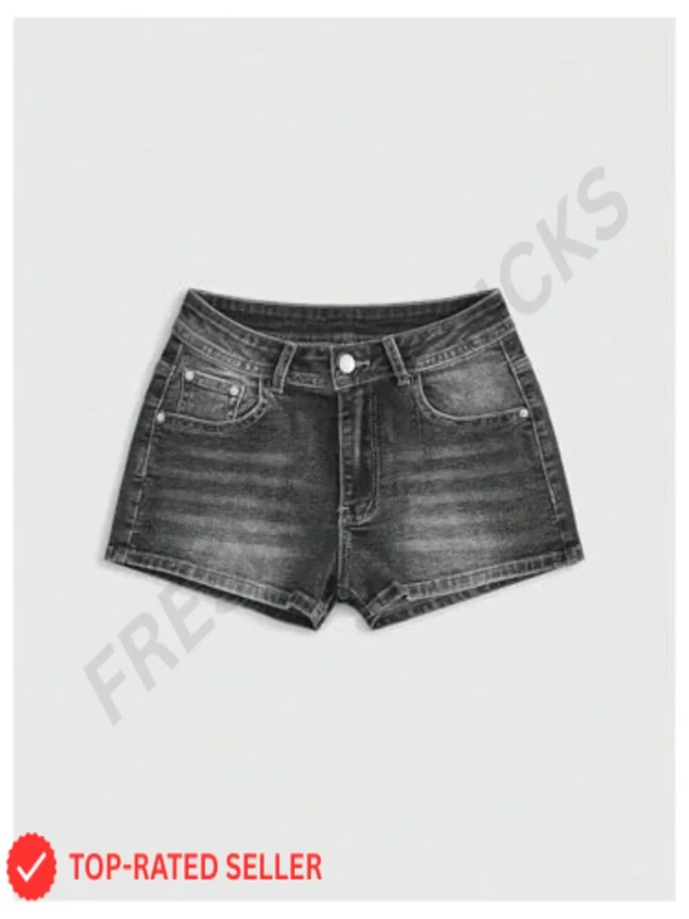 Y2K Grunge Punk Rhinestone Cross Embroidered Denim Shorts for Women